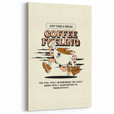 Retro Coffee Fueling Art - Coffee Wall Art for Kitchens & Cafés