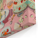 Elegant Dessert & Champagne Art - Wine Wall Art for Kitchens & Bars