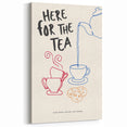 Playful Here for the Tea Art - Beverage Wall Art for Kitchens & Cafés