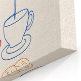 Playful Here for the Tea Art - Beverage Wall Art for Kitchens & Cafés