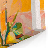 French Champagne & Lemons Art - Wine Wall Art for Kitchens & Bars