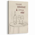 Minimalist Wine Art - Bar Wall Art for Kitchens & Wine Lovers