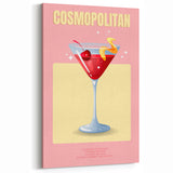 Cosmopolitan Cocktail Art - Bar Wall Art for Modern Decor