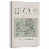 Le Café Coffee Art - Coffee Wall Art for Kitchen and Cafe Decor