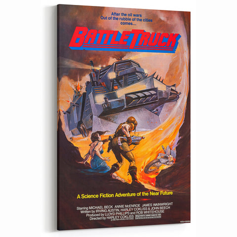 Retro Wall Art - Battletruck Vintage Sci-Fi Poster