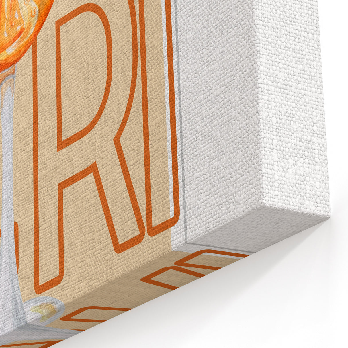 Aperol Spritz Cocktail Art - Beverage Wall Art for Bar Decor