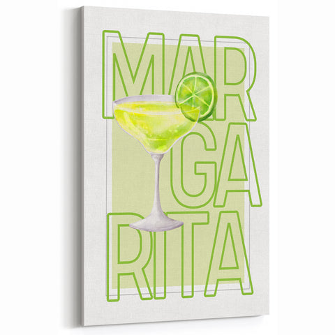 Margarita Cocktail Art - Beverage Wall Art for Bar Decor