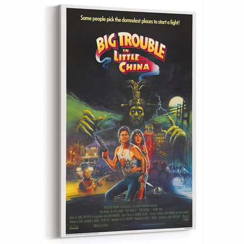 Retro Wall Art - Big Trouble in Little China Vintage Movie Poster