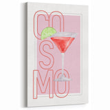 Cosmopolitan Cocktail Art - Beverage Wall Art for Bar Decor