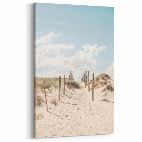 Sandy Beach Pathway - Summer Wall Art, Coastal Landscape Print