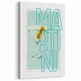 Martini Cocktail Art - Beverage Wall Art for Bar and Lounge Decor
