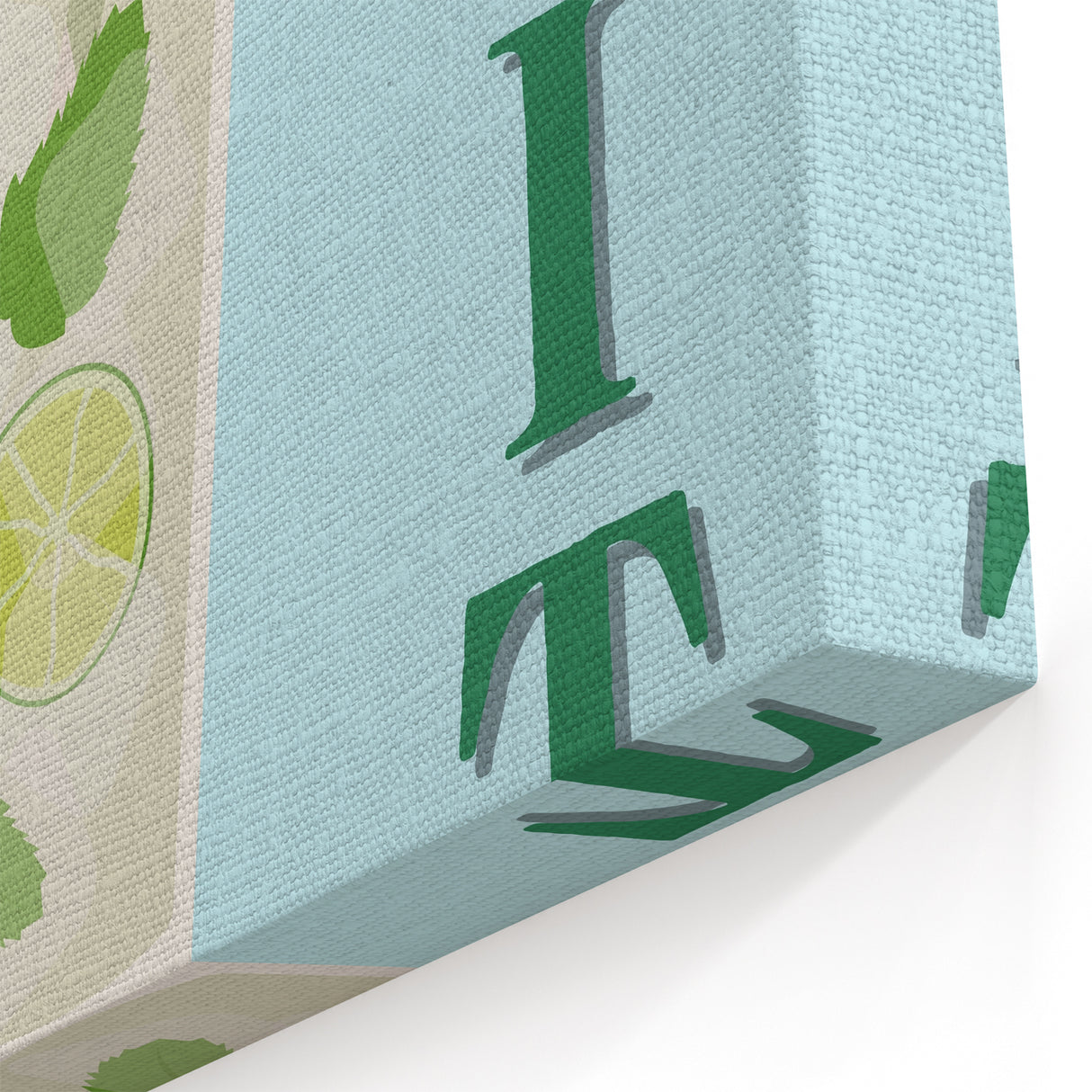 Mojito Cocktail Art - Beverage Wall Art for Bar and Kitchen Decor