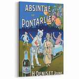 Absinthe de Pontarlier Poster: Retro Advertising Art, Vintage Print