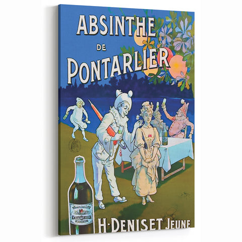 Absinthe de Pontarlier Poster: Retro Advertising Art, Vintage Print