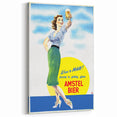 Amstel Bier Vintage Poster: Retro Beer Advertisement Wall Art