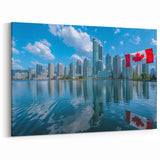 Patriotic Canadian Flag & Cityscape Prints - Canadian Heritage Wall Art