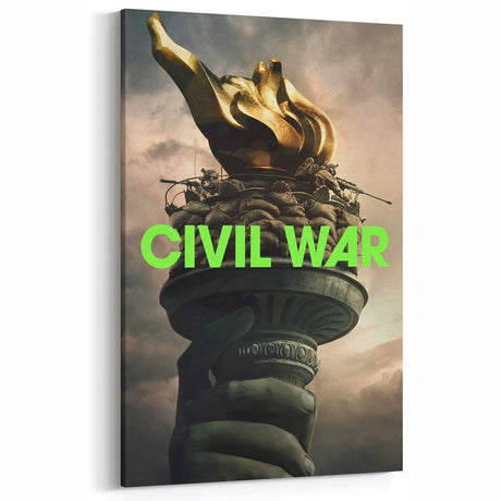 2020s Vintage Movie Poster – Civil War Retro Film Art