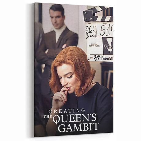2020s Vintage Movie Poster – Creating The Queen's Gambit Art