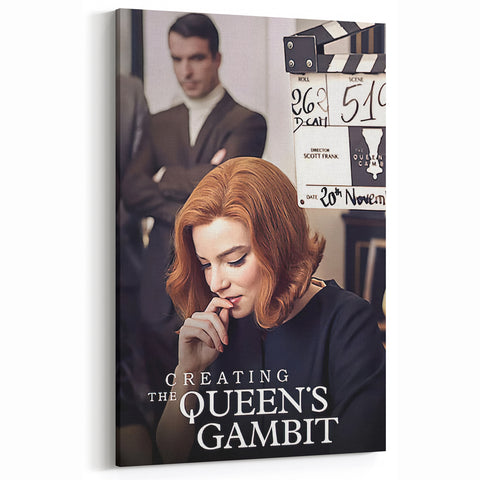 2020s Vintage Movie Poster – Creating The Queen's Gambit Art