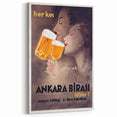 Ankara Birası Vintage Poster: Retro Beer Advertisement Print