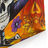 Vibrant Catrina Skull – Día de los Muertos Wall Art
