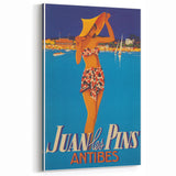 Juan les Pins Antibes Vintage Poster: Retro Beach Vacation Print