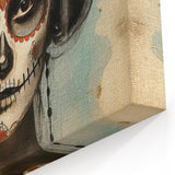 Timeless Sugar Skull Woman – Día de los Muertos Wall Art