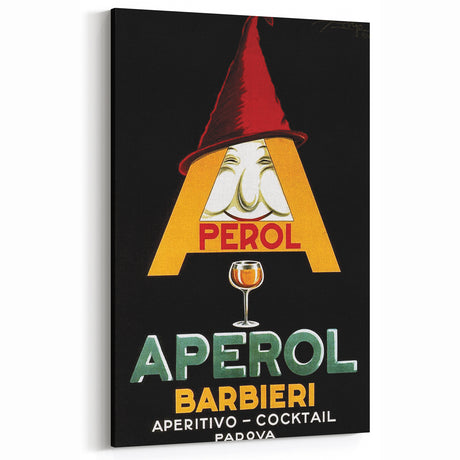 Vintage Aperol Poster - Retro Cocktail Advertising Art