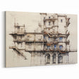 Architectural Wall Art - Historic Building Illustration