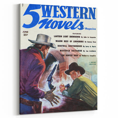 Western Vintage Magazine Cover Art - Retro Wall Decor Print