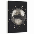 Silver Disco Ball Party Art - New Year's Eve Wall Art Print