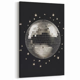 Silver Disco Ball Party Art - New Year's Eve Wall Art Print