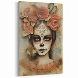 Butterfly Catrina Portrait – Día de los Muertos Canvas Art