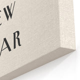 Minimalist Happy New Year Typography - New Year Wall Art Print