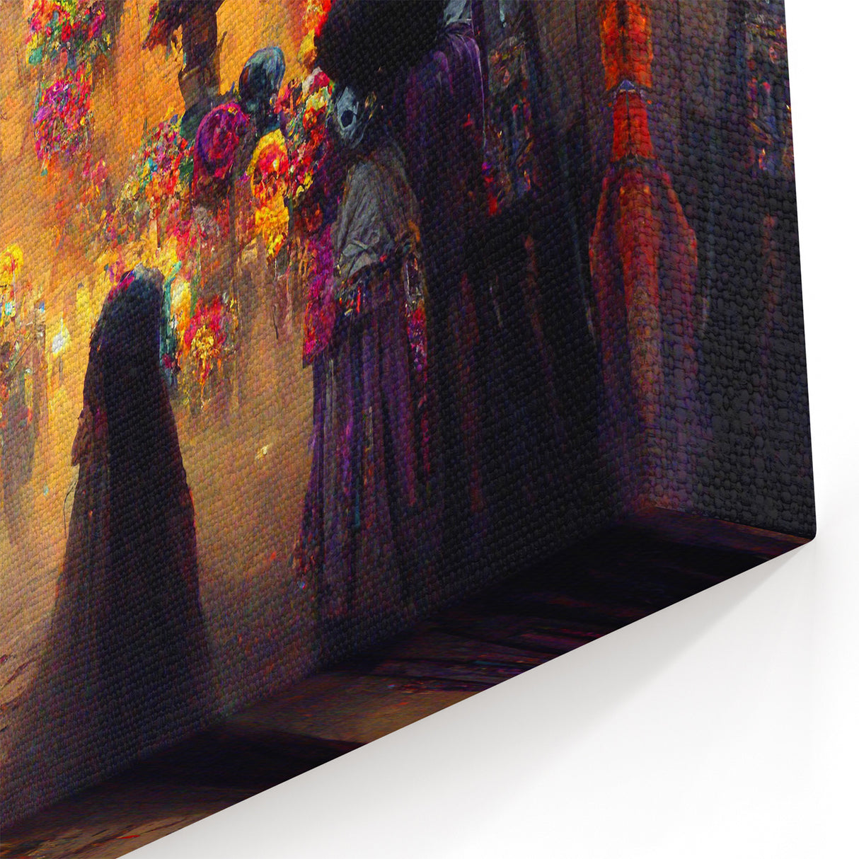 Golden Glow Procession – Día de los Muertos Art Prints