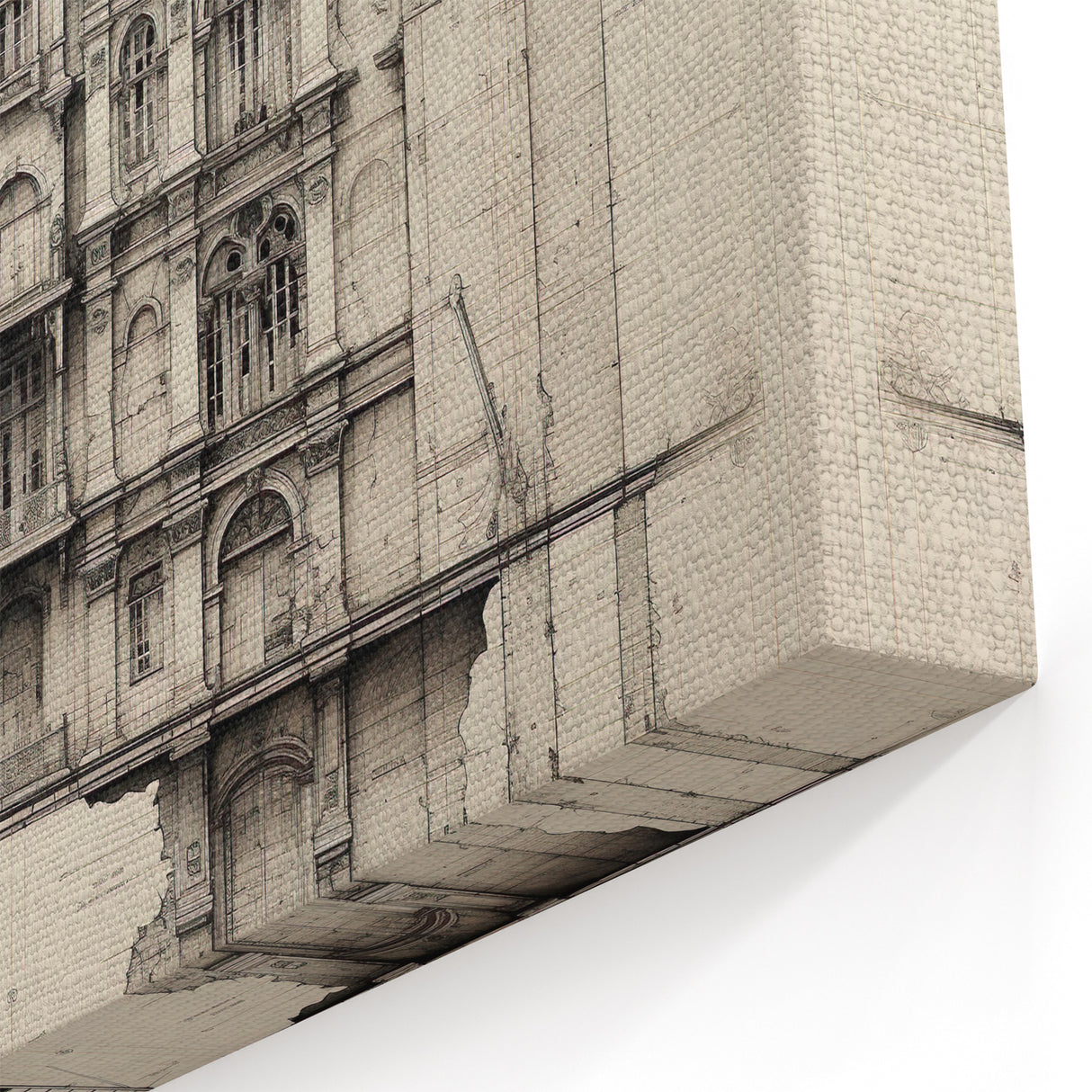 Architectural Wall Art - Historic Mansion Illustration