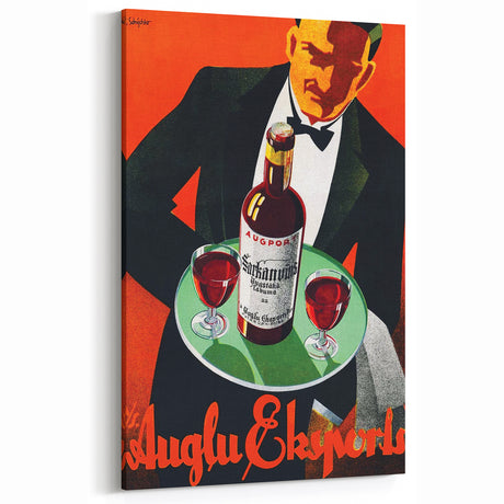 Vintage Auglu & Ekspori Poster - Retro Liquor Advertising Art