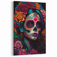 Colorful Catrina Portrait – Day of the Dead Wall Art