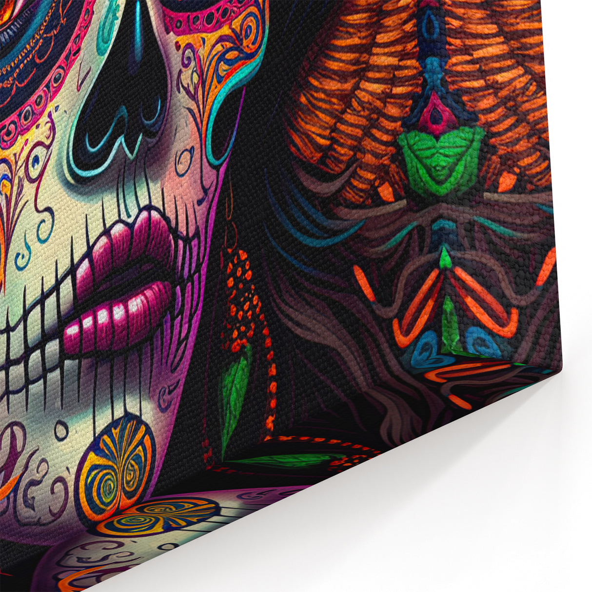 Colorful Catrina Portrait – Day of the Dead Wall Art