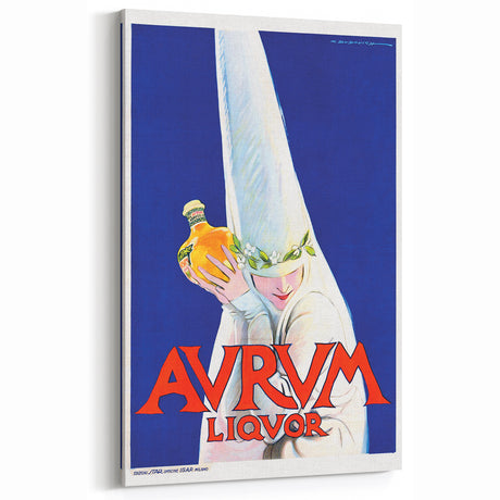 Vintage Avrum Liquor Poster - Retro Italian Advertising Art