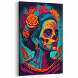 Vivid Catrina Elegance – Día de los Muertos Canvas Art