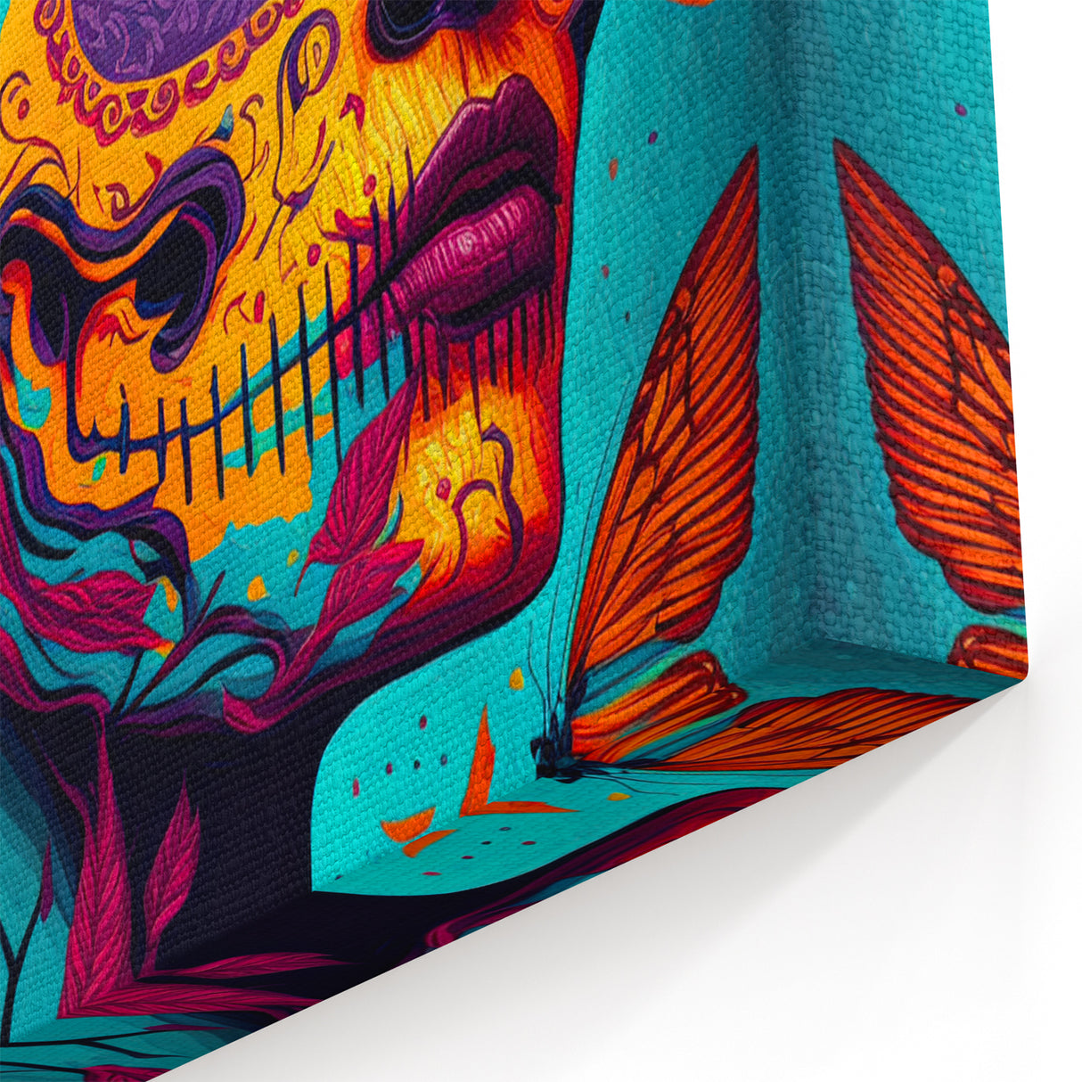 Vivid Catrina Elegance – Día de los Muertos Canvas Art