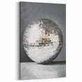 Silver Disco Ball Reflection - New Year's Eve Wall Art Print