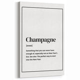 Champagne Definition Print - New Year's Eve Wall Art Decor