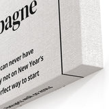 Champagne Definition Print - New Year's Eve Wall Art Decor