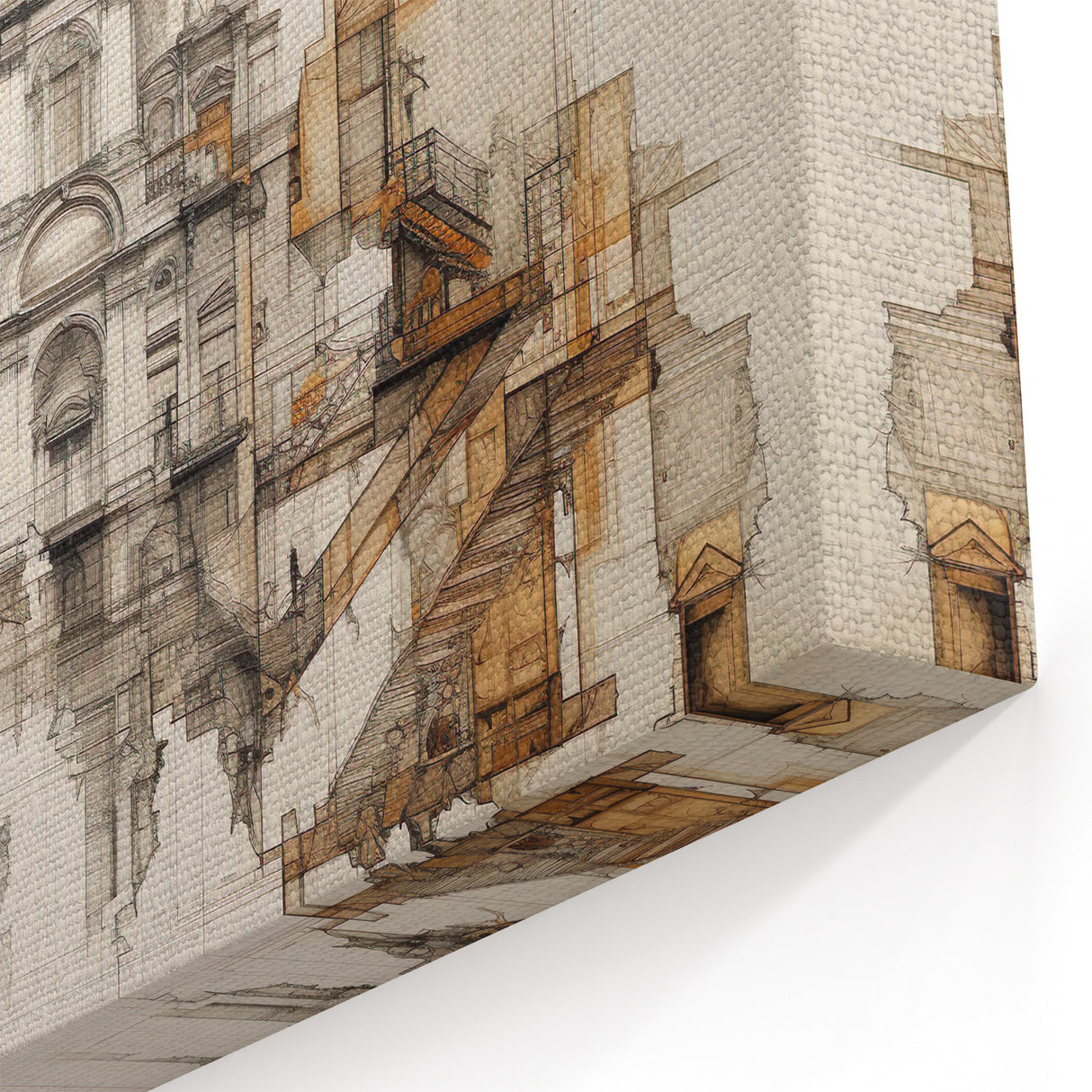 Architectural Wall Art - Historic Church Illustration