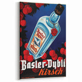 Vintage Basler-Dybli Kirsch Poster - Retro Liquor Advertising Art