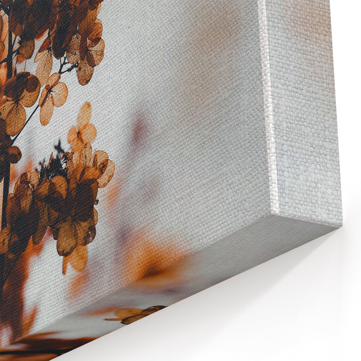 Golden Autumn Blossoms - Fall Wall Art Autumn Canvas Art