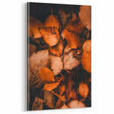 Rustic Fall Wall Art – Autumn Leaves Canvas Print for Home Décor