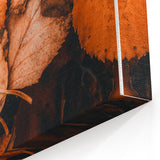 Rustic Fall Wall Art – Autumn Leaves Canvas Print for Home Décor